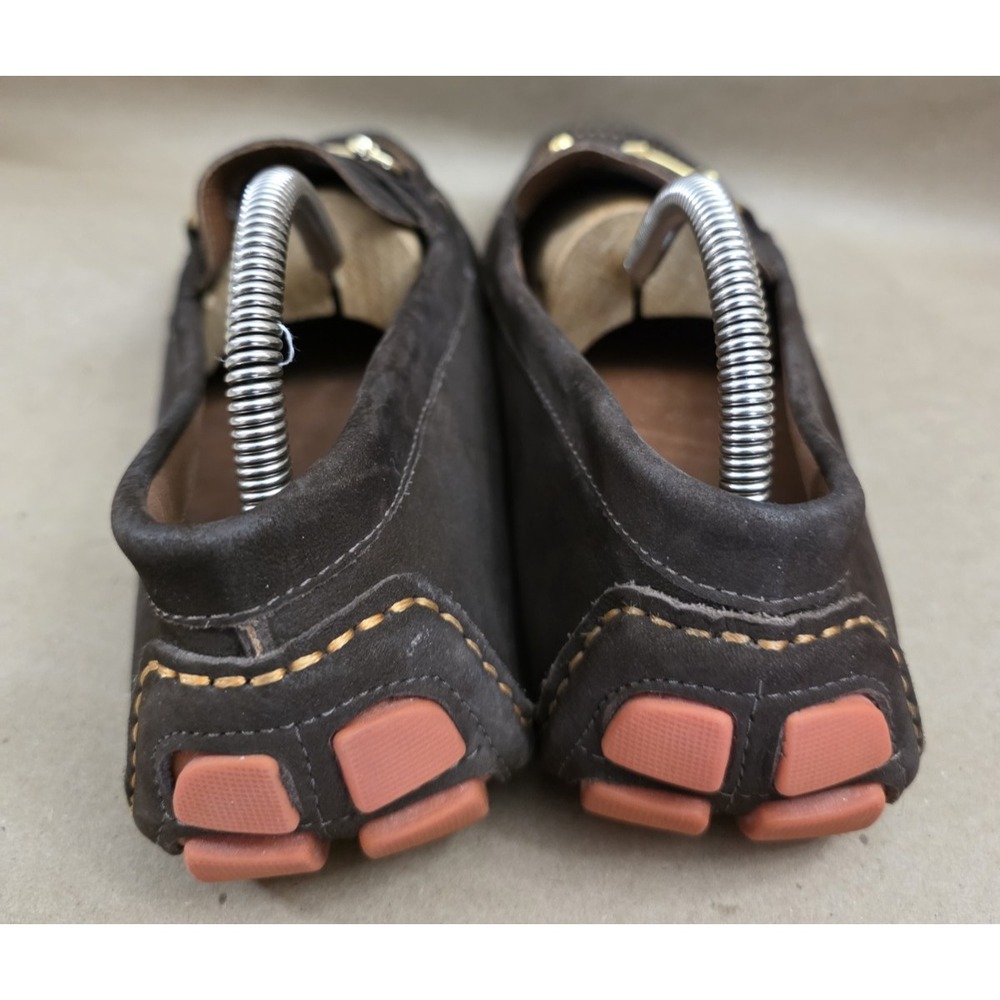 Saks Fifth Avenue (Sz 11 M) Horsebit Driving Loafer Men's Brown Nubuck - Picture 8 of 12